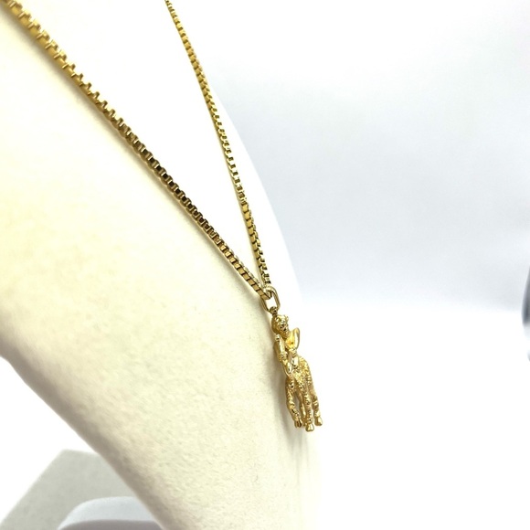 Vintage Monet Gold Zodiac Sagittarius Archer Necklace Vintage Monet 1990’s - Picture 5 of 16